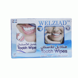 مناديل لتنظيف الاسنان من ويلزياد- 12 منديل