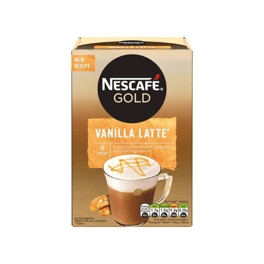 Nescafe Gold Vanilla Latte - 8 Bags