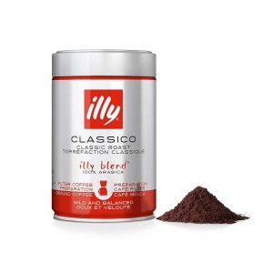 ايلي كلاسيكو تحميص وسط - بن مطحون استخدام قهوة فلتر 100% ارابيكا 250 جم 