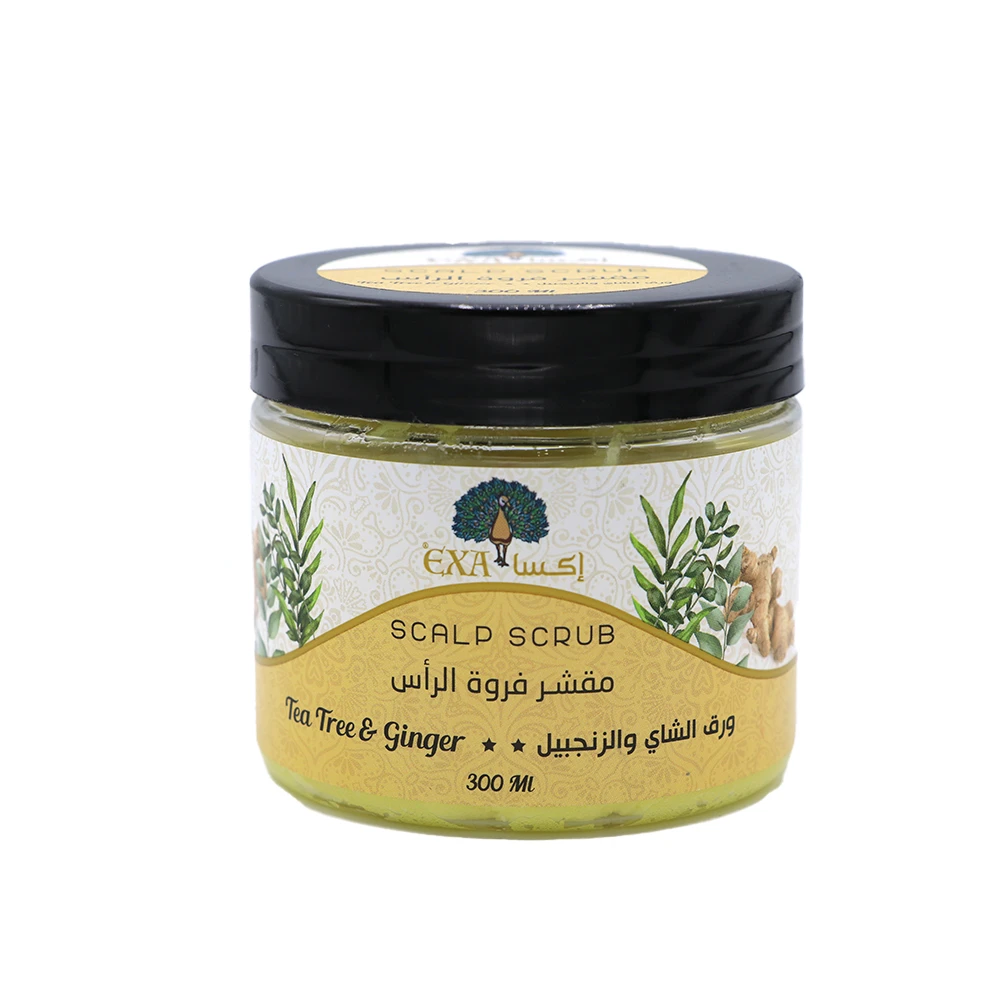 مقشر فروة الرأس ورق الشاي والزنجبيل 300مل
