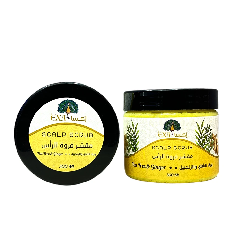 مقشر فروة الرأس ورق الشاي والزنجبيل 300مل