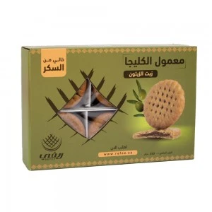 معمول كليجا ( زيت زيتون ) بحشوة التمر بدون سكر 350 جرام