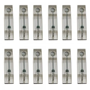 درزن مصاص متة مع فرشاه وفص رمادي ( 12 حبة )