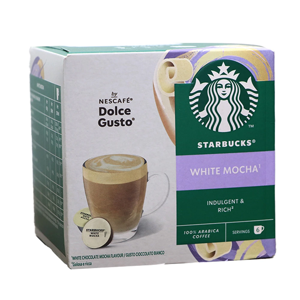 كبسولات دولتشي قهوة ستاربكس وايت موكا