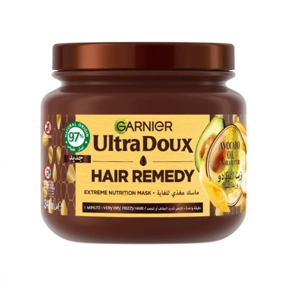 ماسك مغذي للشعر بزيت الافوكادو وزبدة الشياء من جارنير الترا دوكس
