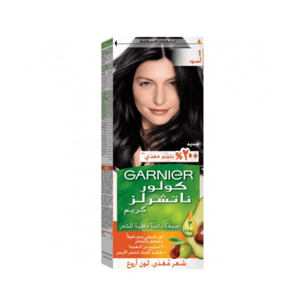 صبغة دائمة ملونة للشعر بلون رقم 1 أسود