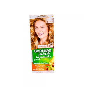 صبغة دائمة ملونة للشعر بلون رقم 8 أشقر فاتح