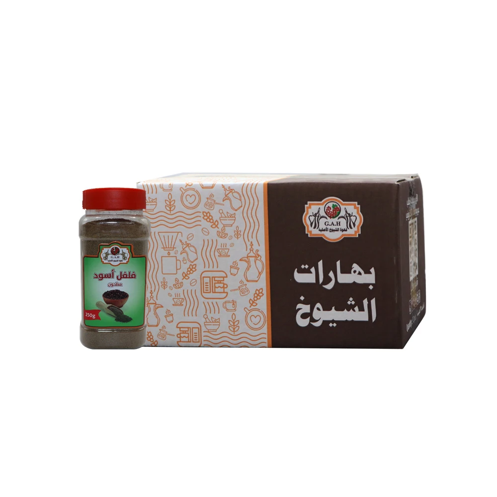 فلفل اسود مطحون 12* 250ج