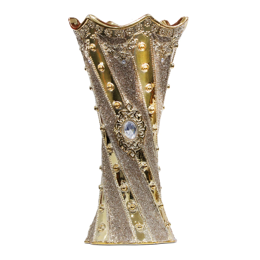 مبخرة فخار ذهبي كبير