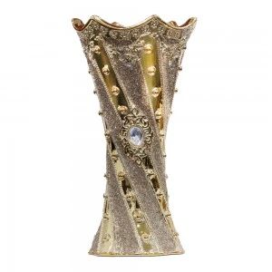 مبخرة فخار ذهبي كبير